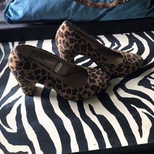 Leopard Platform Heel